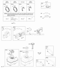Alternator Electric Starter Fuel Supply Ignition Diagram and Parts List for 21M214-0137-E1  Briggs and Stratton Engine